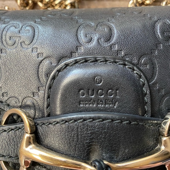 100% GUCCI guccissima emily chain bag - Picture 7 of 8